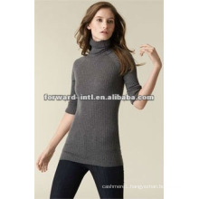 100% cashmere women's high neck sweater, turtle neck pullover